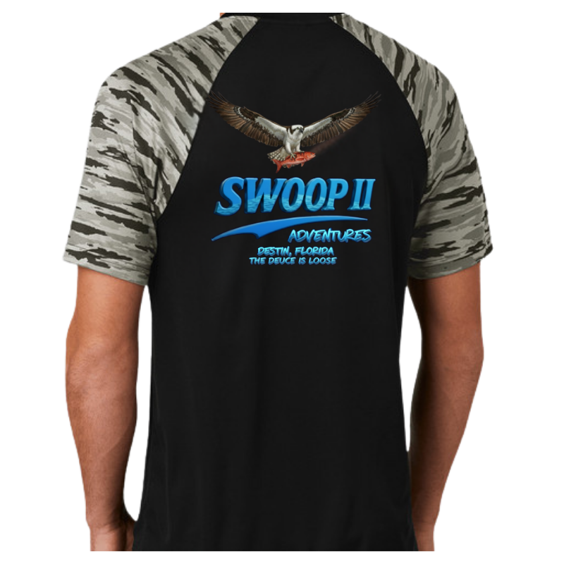 Sport‑Tek Drift Camo Colorblock Performance Shirt