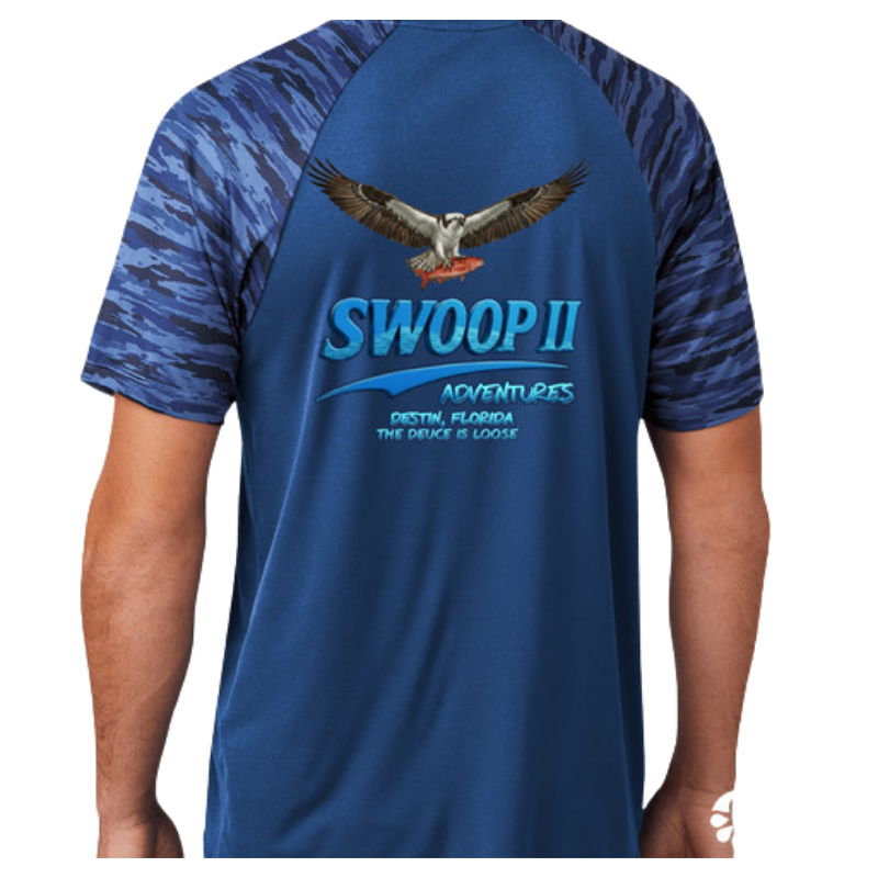 Sport‑Tek Drift Camo Colorblock Performance Shirt