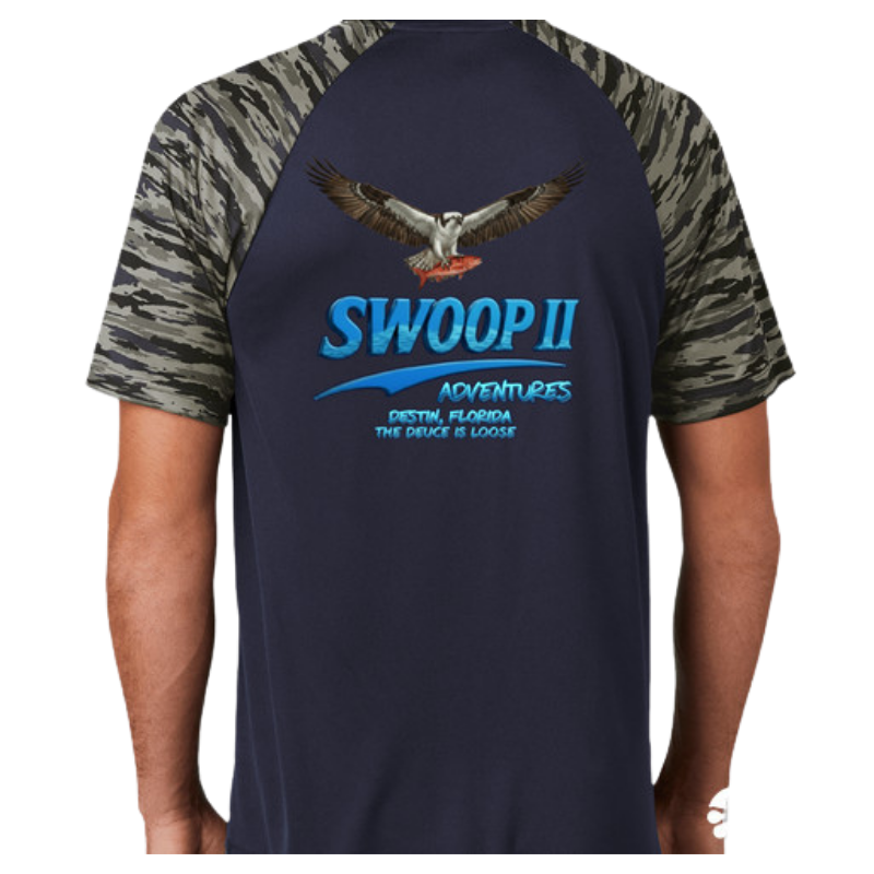 Sport‑Tek Drift Camo Colorblock Performance Shirt
