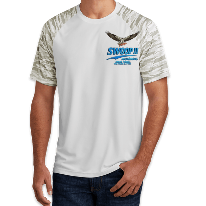 Sport‑Tek Drift Camo Colorblock Performance Shirt